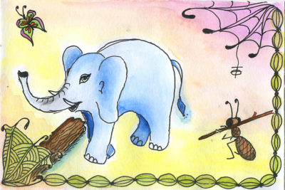 На фото: Слон и муравьи, автор: zakko2009